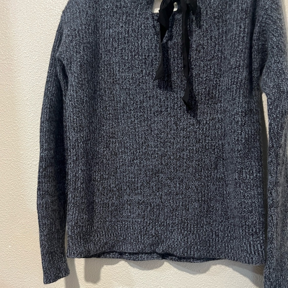 Ann Taylor Marled Tie Back Sweater - Picture 6 of 10